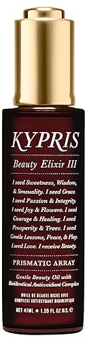 KYPRIS, Beauty Elixir III: Prismatic Array Gentle Moisturizing Face Oil, Bioidentical Antioxidant Complex w/ CoQ10 & Vitamin C Ester THD Unscented…