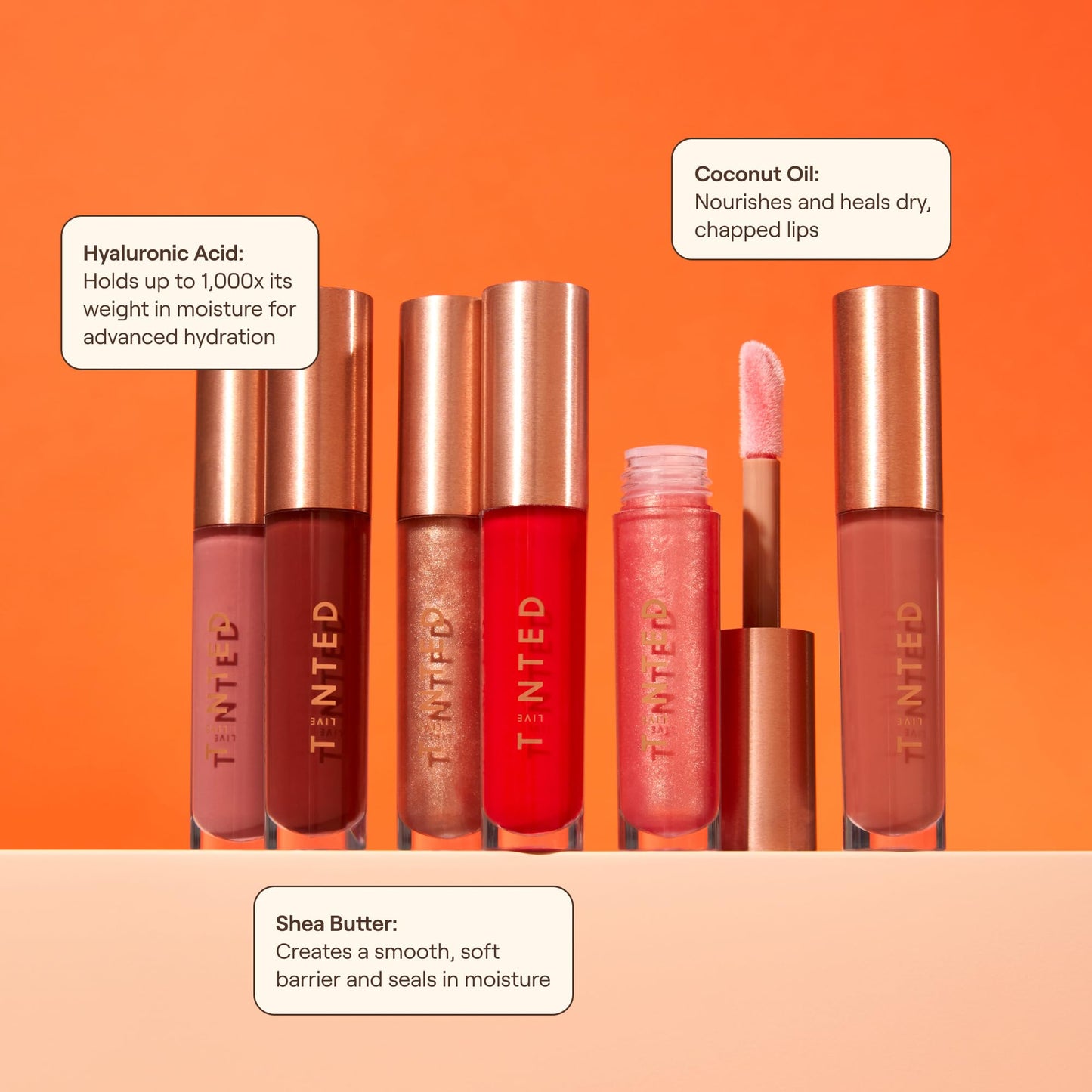 Live Tinted Huegloss High-Shine Lip Gloss - Hydrating, Non-Sticky, Moisturizing Lip Gloss with Hyaluronic Acid, Coconut Oil, and Shea Butter For a