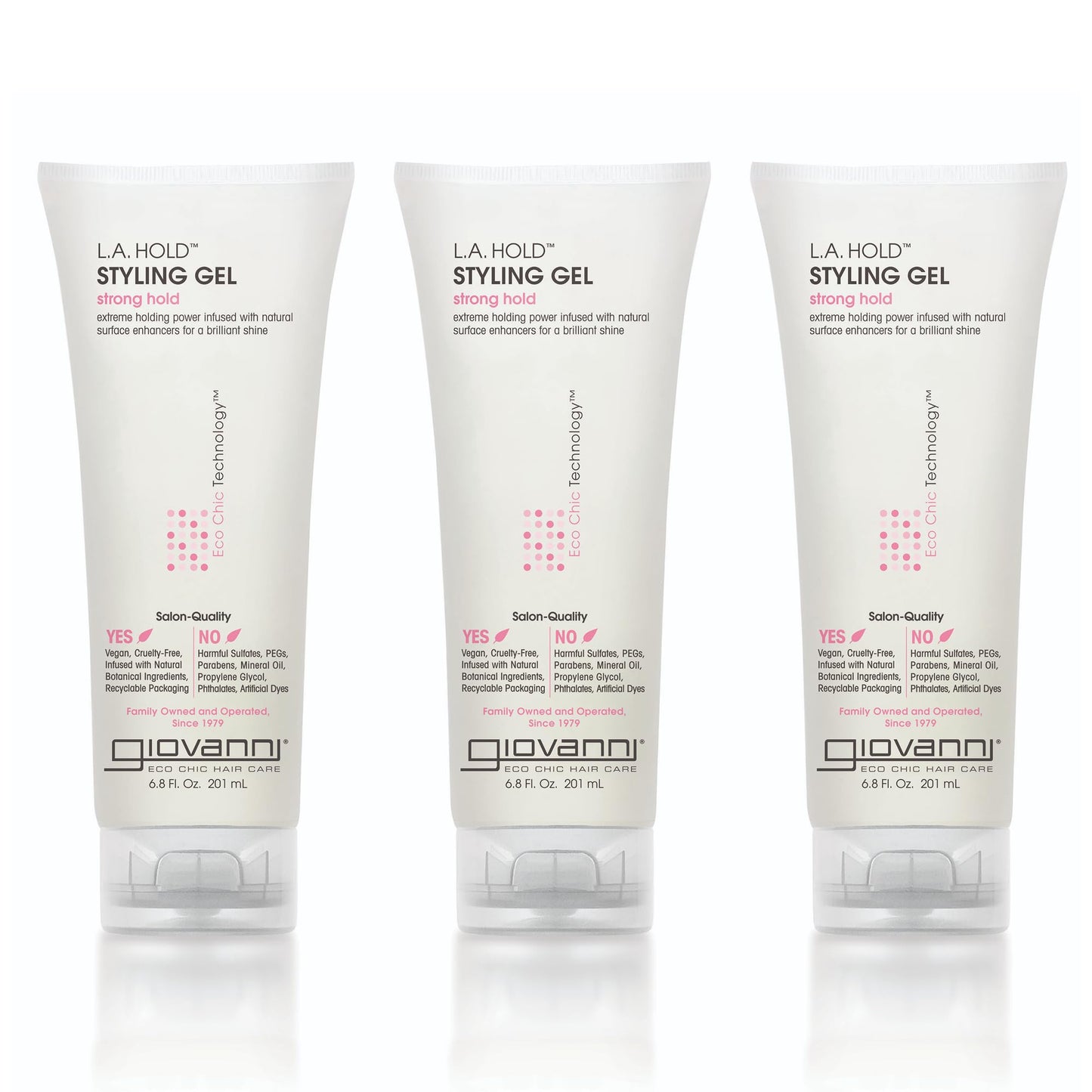 GIOVANNI LA Hold Styling Gel - Hair Gel for Men & Women, Strong Hold Hair Gel in Bulk for Curly, Straight & Wavy Hair, Control Super Hold Slick Gel