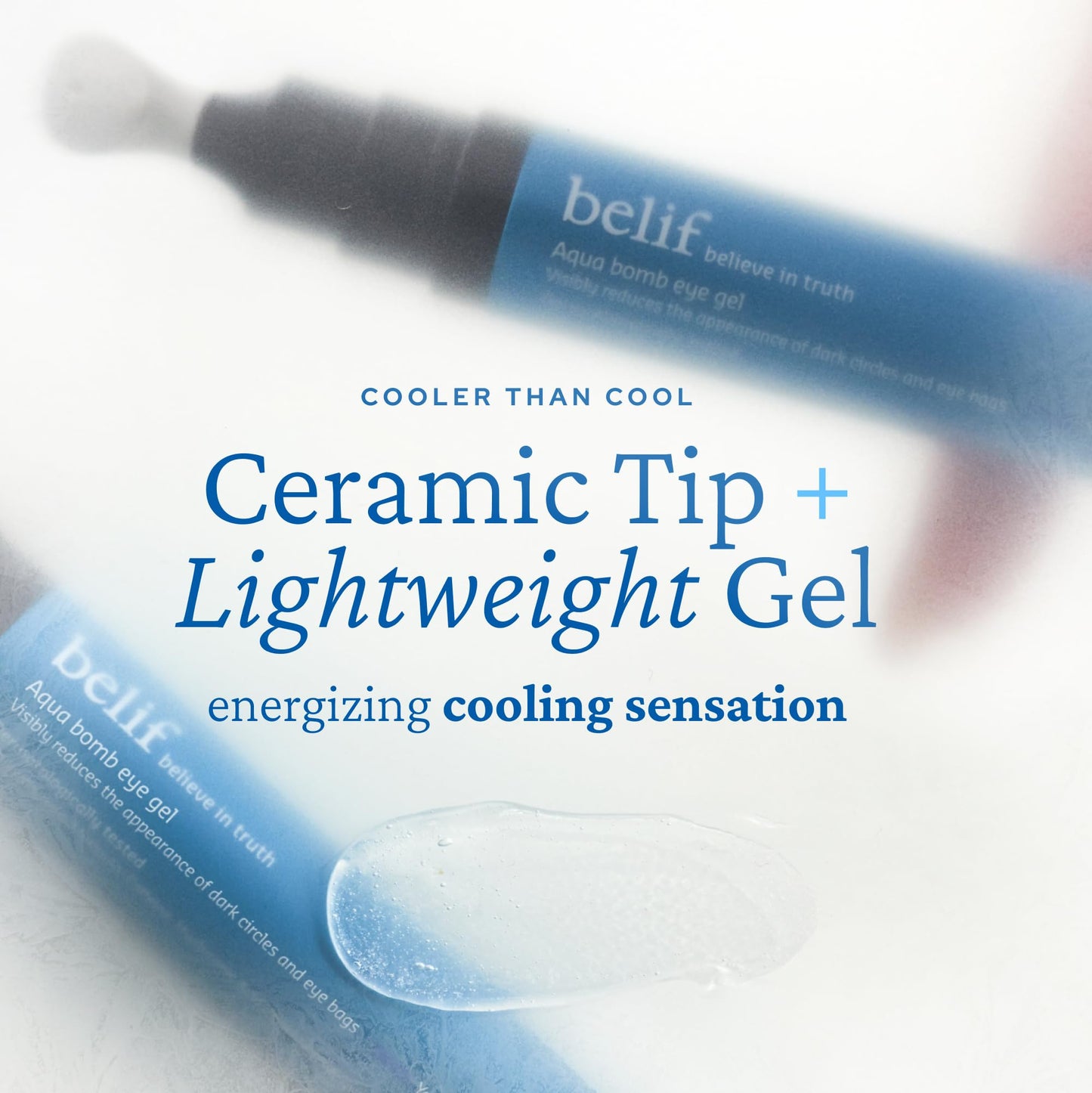 belif Aqua Bomb Cooling Eye Gel - Caffeine & Hyaluronic Acid for Puffiness & Hydration, Niacinamide & Vitamin C for Dark Circles, Adenosine & Collagen Beauty and Personal Care belif