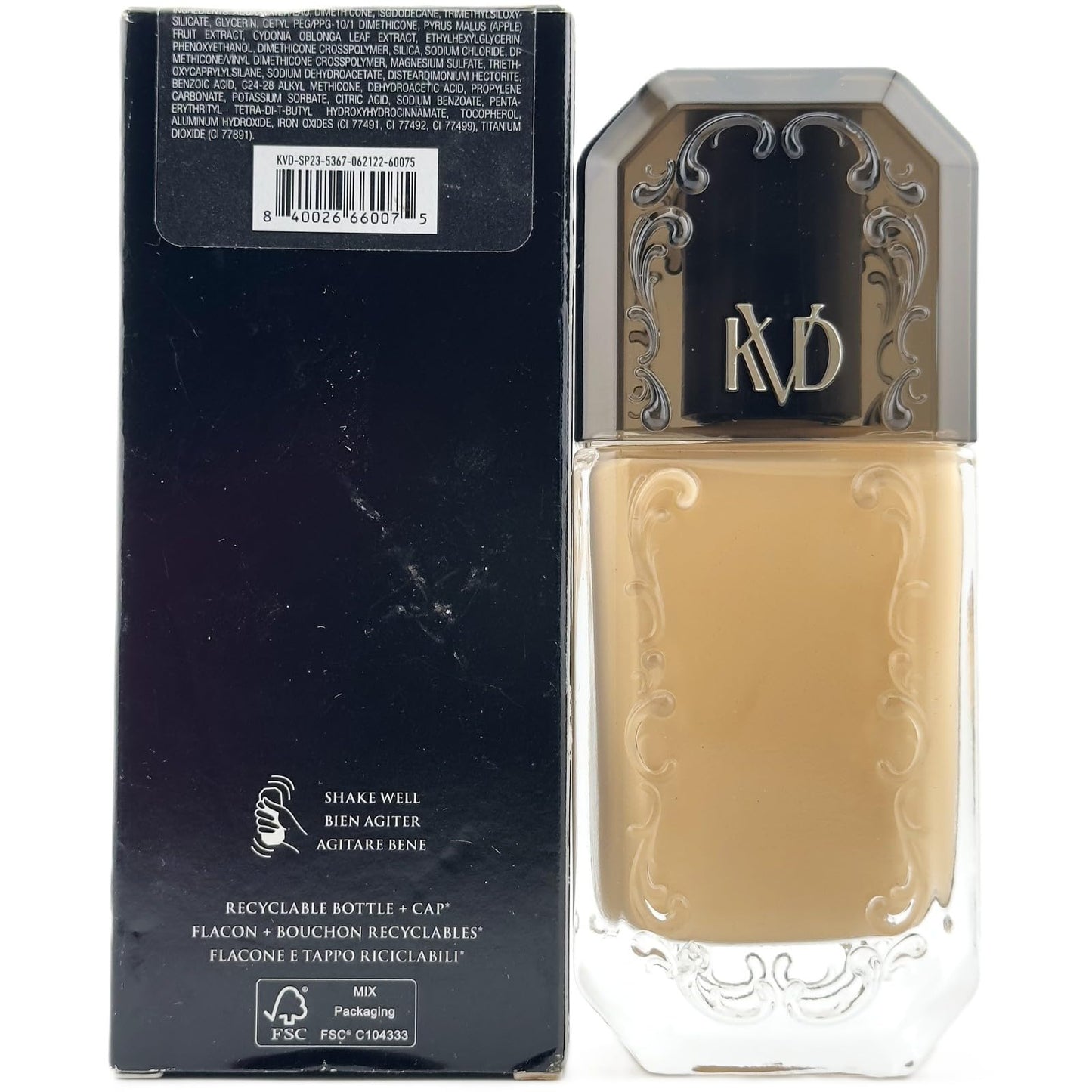 KVD Beauty Good Apple Non-Comedogenic Full-Coverage Serum Foundation Medium 030