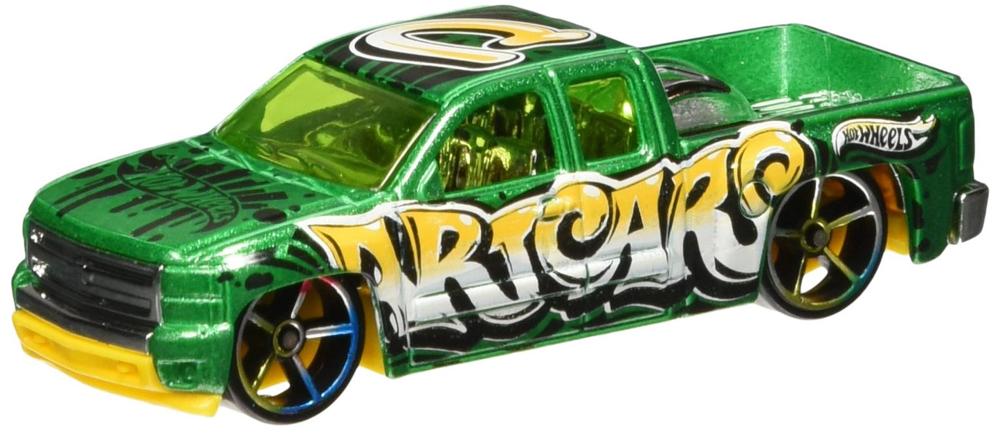 Hot Wheels 2016 HW Art Cars Chevy Silverado 200/250, Green
