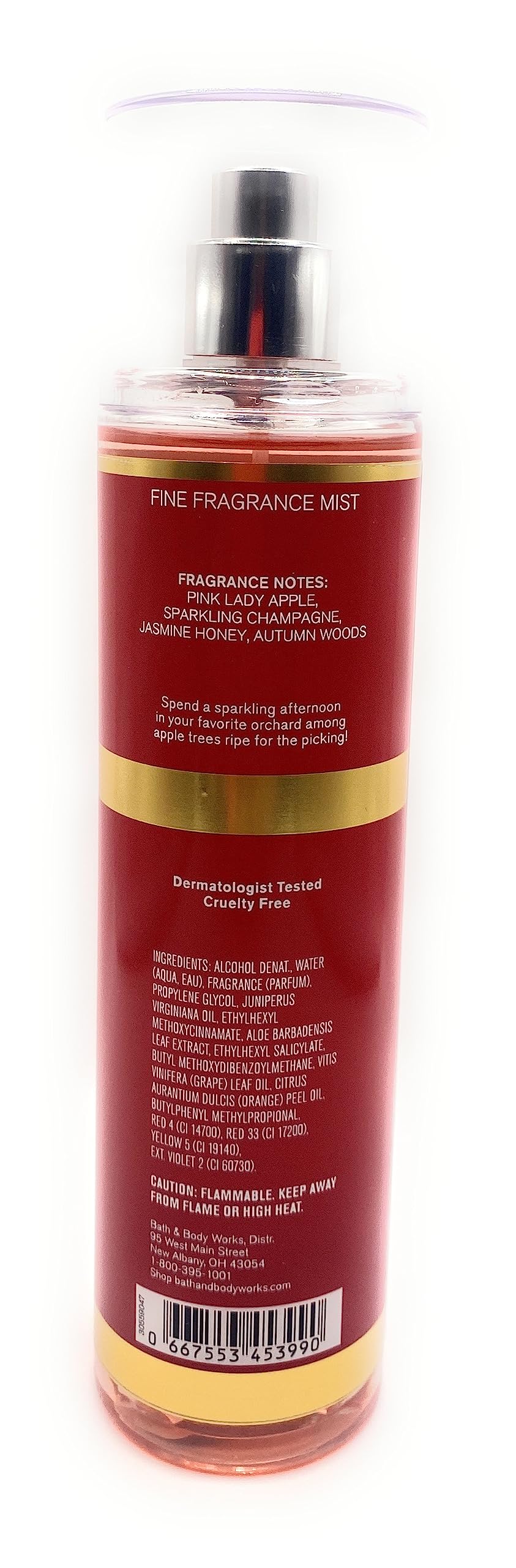 Bath & Body Works Champagne Apple & Honey Fine Fragrance Mist 8 Fluid Ounce Spray