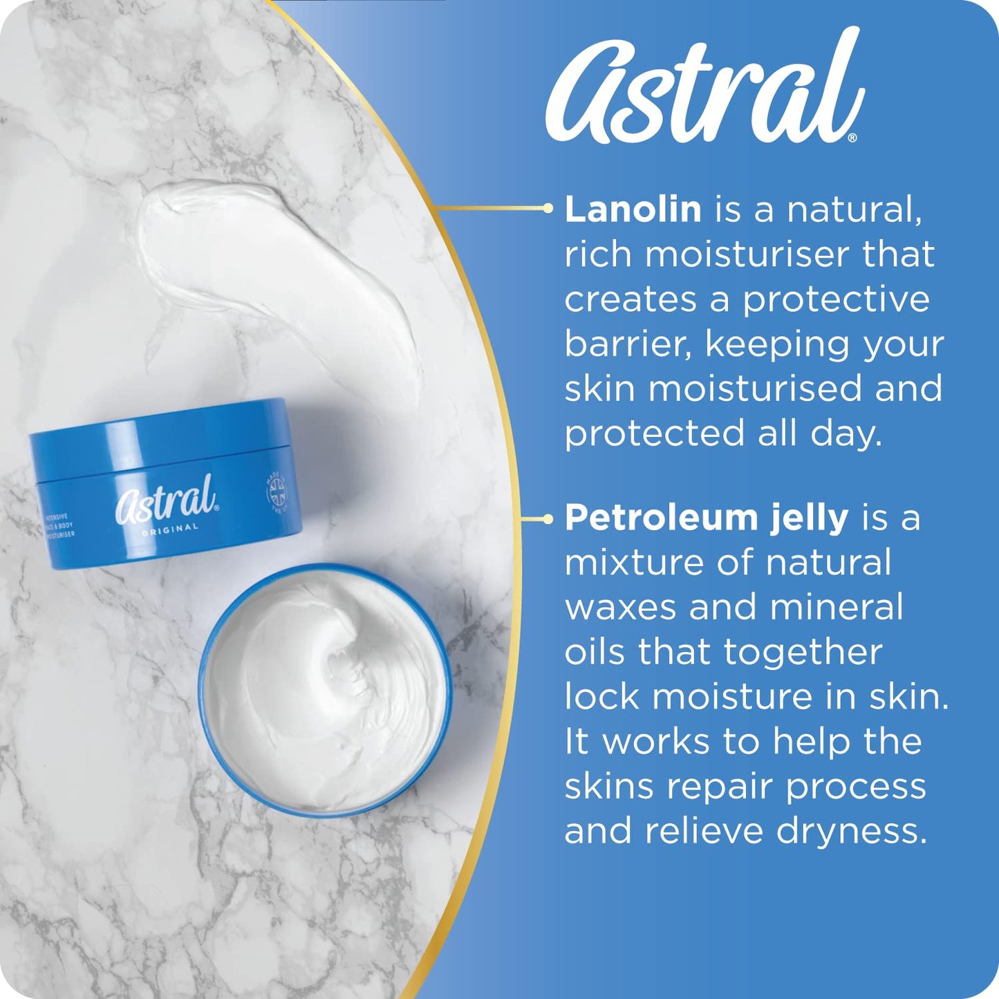 THREE PACKS of Astral Cream x 200ml by Astral