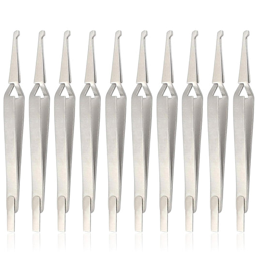 AAProTools 10 PCS Orthodontic Bracket Placer Self Holder Tweezers Reverse Action Tweezers (Long) Beauty and Personal Care AAProTools