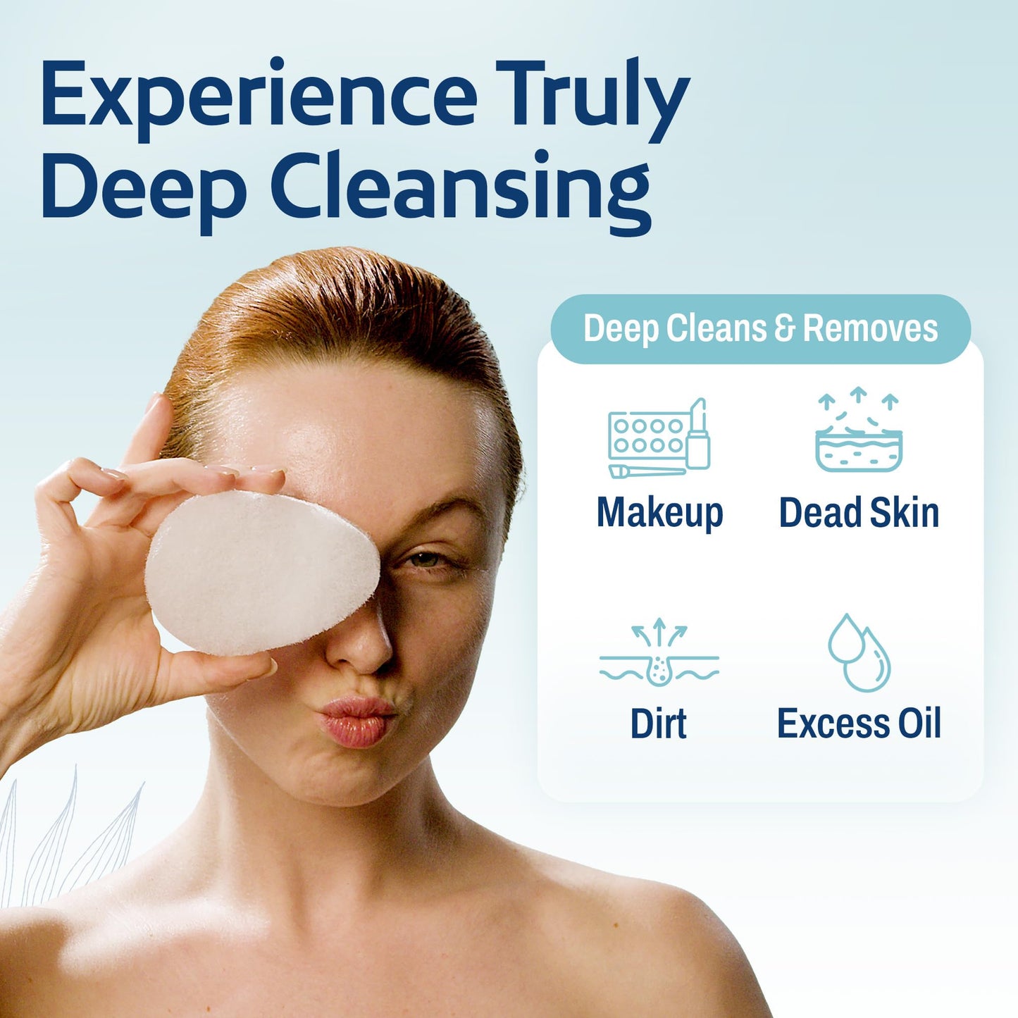 HartFelt 2ct Tear Drop Face Scrubber for Women - Reusable Facial Sponges for Daily Cleansing - Facial Exfoliating Pads for Removing Dead Skin, Dirt Beauty and Personal Care HartFelt