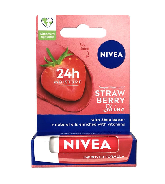Nivea Lip Care Fruity Shine Strawberry, 4.8g Beauty and Personal Care NIVEA