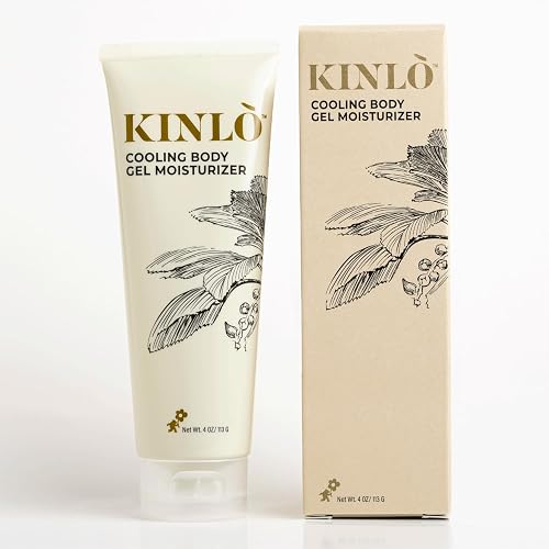 Kinlo Cooling Body Gel Moisturizer| Aloe Glycerin Menthol Tangerin Hydrating Body Lotion | Black Owned Skincare 4 fl oz Body Gel for Summer Weather