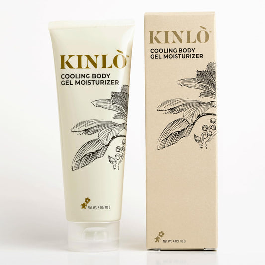Kinlo Cooling Body Gel Moisturizer| Aloe Glycerin Menthol Tangerin Hydrating Body Lotion | Black Owned Skincare 4 fl oz Body Gel for Summer Weather Beauty & Personal Care Kinlo