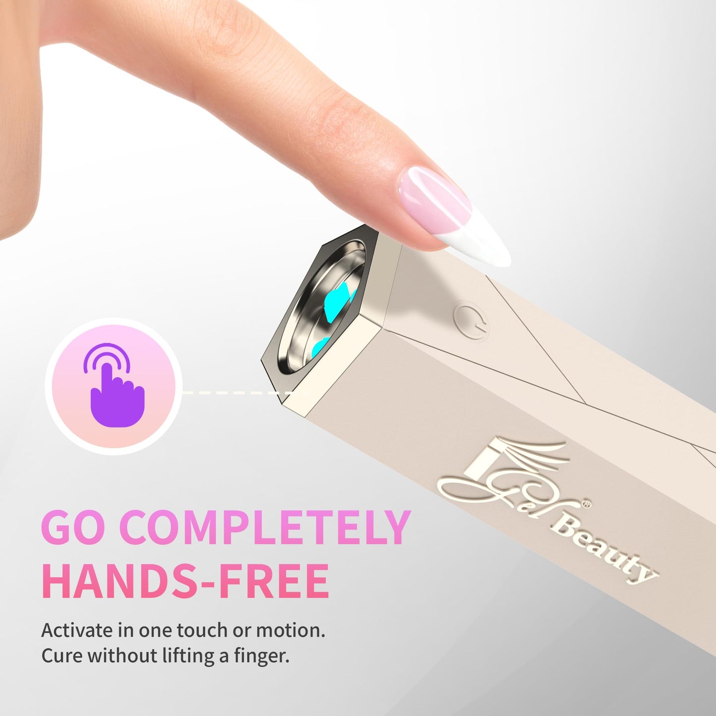 iGel Beauty PRO-X Mini LED Nail Lamp - Portable USB-C Rechargeable Flash Cure Light, Flexible Multi-Arm Design, Hands-Free Sensor, Cordless Nail Beauty & Personal Care iGel Beauty