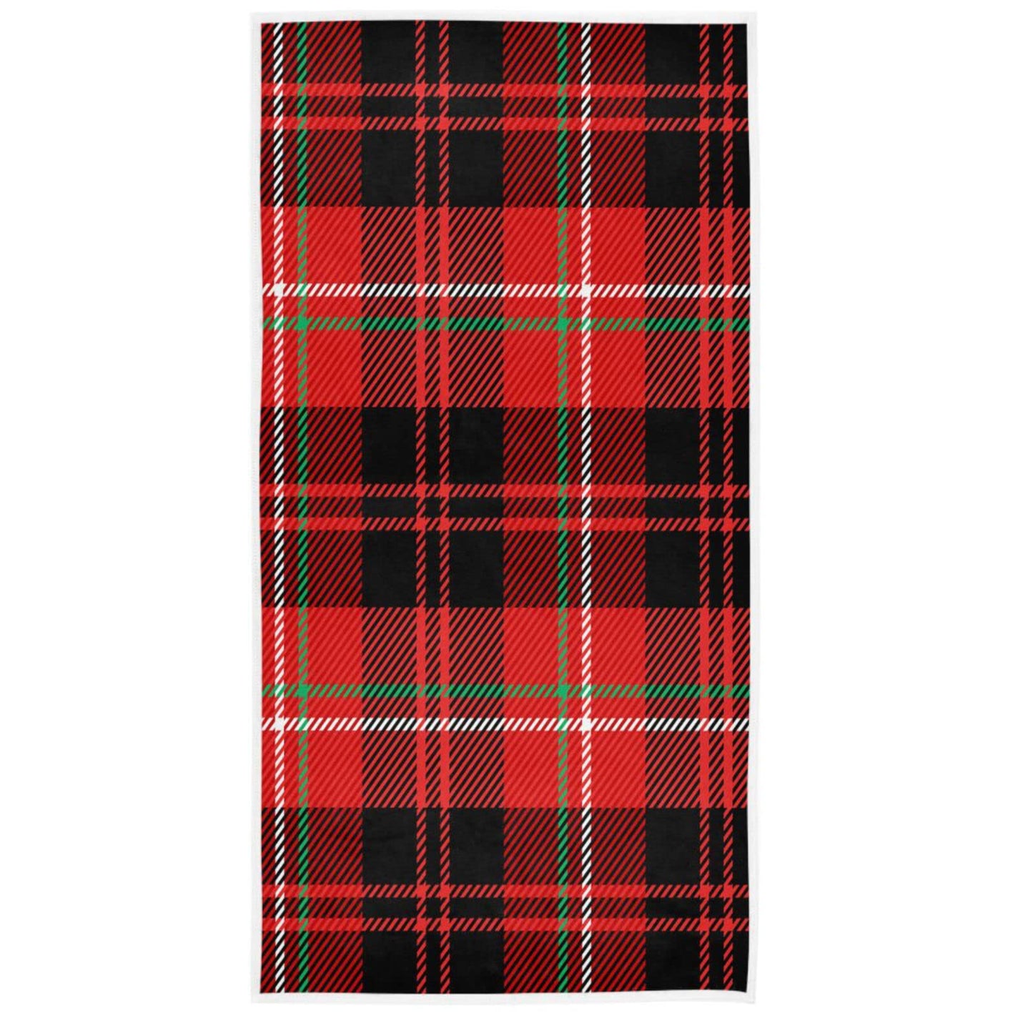 Christmas Red Buffalo Plaid Hand Towels New Year Check Bath Towel Bathroom Fingertip Towels Highly Absorbent Soft for Kitchen Face Gym Spa 30 X 15…