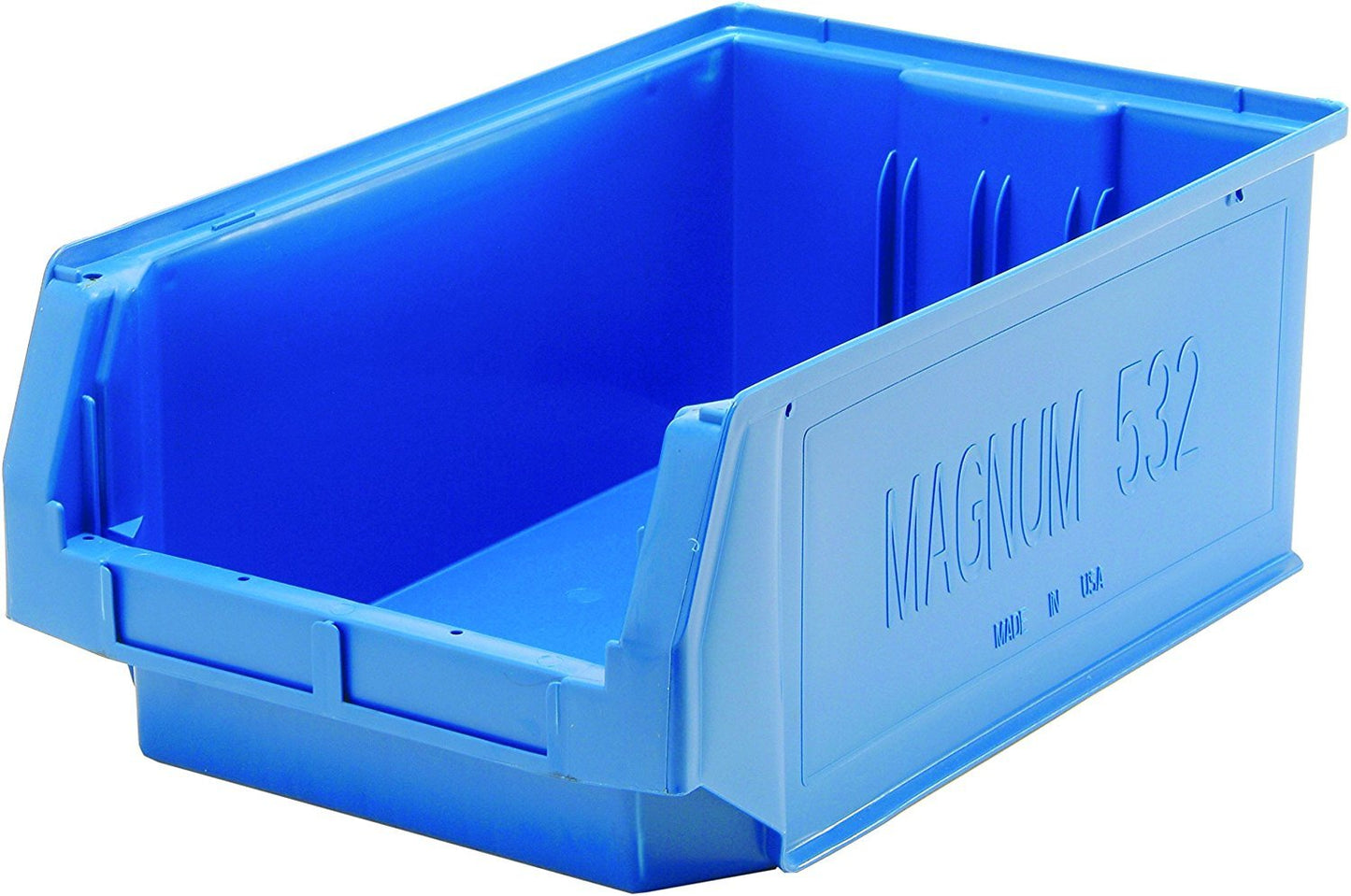 Quantum Storage K-QMS532BL-3 3-Pack Magnum Heavy Duty Plastic Storage Bin, 19-3/4" x 12-3/8" x 7-7/8", Blue