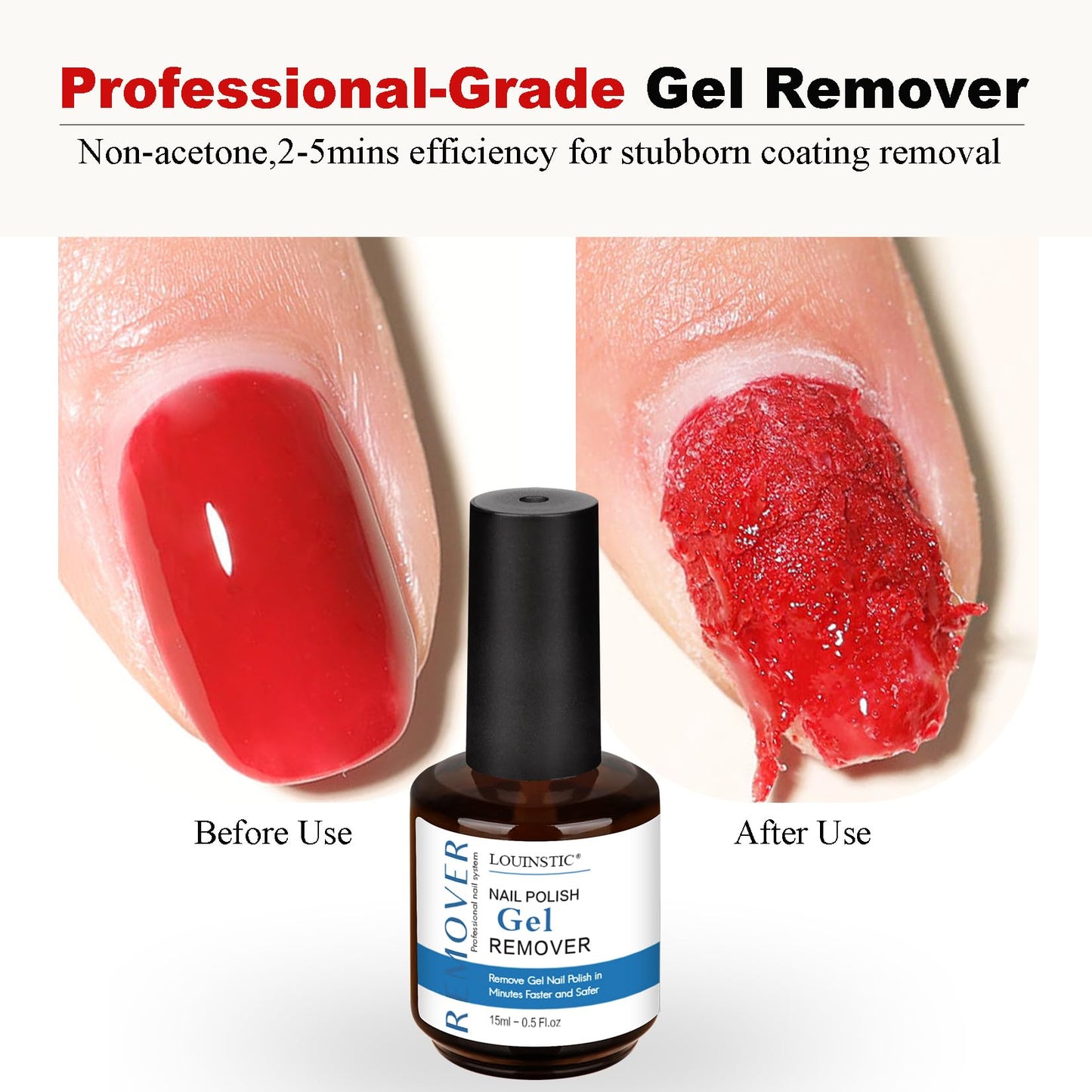 LOUINSTIC Gel Nail Polish Remover Kit - Fast & Gentle & No Damage to Nails Beauty and Personal Care LOUINSTIC