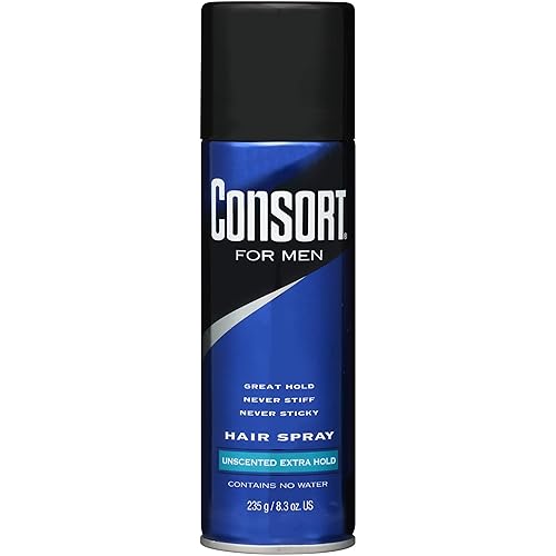 Consort For Men Hair Spray Unscented Extra Hold 8.30 oz (Pack of 6)