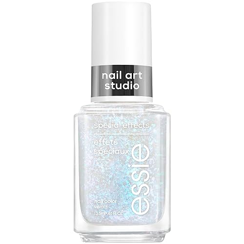 essie Nail Art Studio Special Effects Polish, Pearl, Vegan, Blue Nail Polish, Divine Dimension, 0.46 Fl Oz Beauty & Personal Care essie