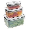 ZWILLING Fresh & Save 3-pc Plastic Food Storage Container, Meal Prep Container, BPA-Free- Assorted Sizes
