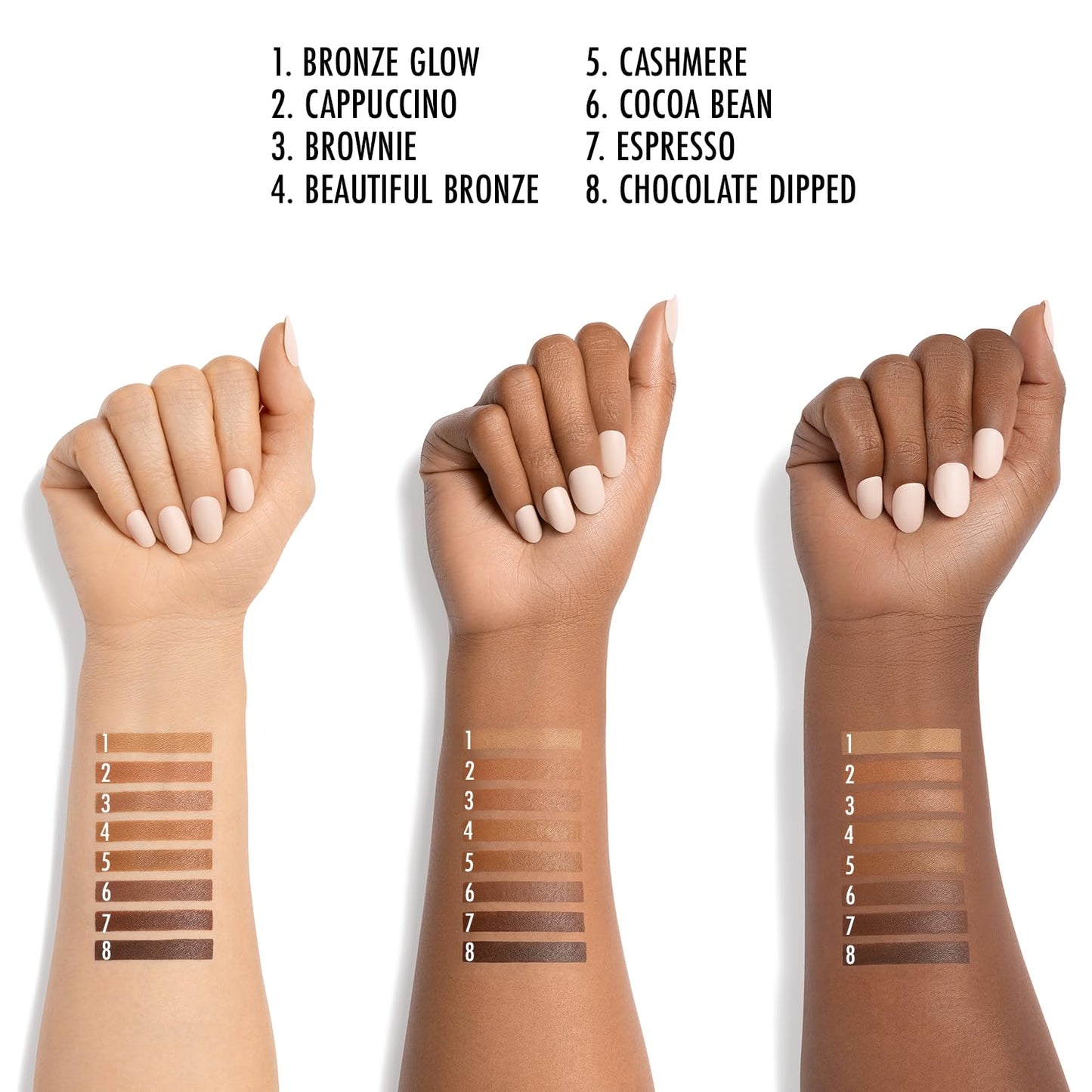 Black Radiance Color Perfect Foundation Stick with Soft Brush Applicator Duo - Buildable, Blendable Versatile Pigment-Rich Formula - Brownie