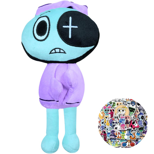 Lemoneon Dandy's World Plush 11" Astro Plush Stuffed Figure Pillow for Video Game Fans Room Decor with a Sticker Set