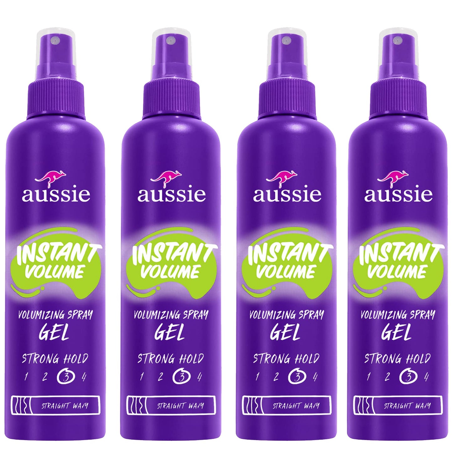 Aussie Headstrong Volume, Spray Gel 5.7 oz (Pack of 4)