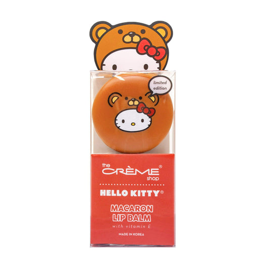 The Crème Shop x Sanrio Hello Kitty Macaron Lip Balm Korean Cute Scented Pocket Portable Soothing Advanced Must-Have on-the-go (Hello Kitty Red Beauty and Personal Care The Crème Shop