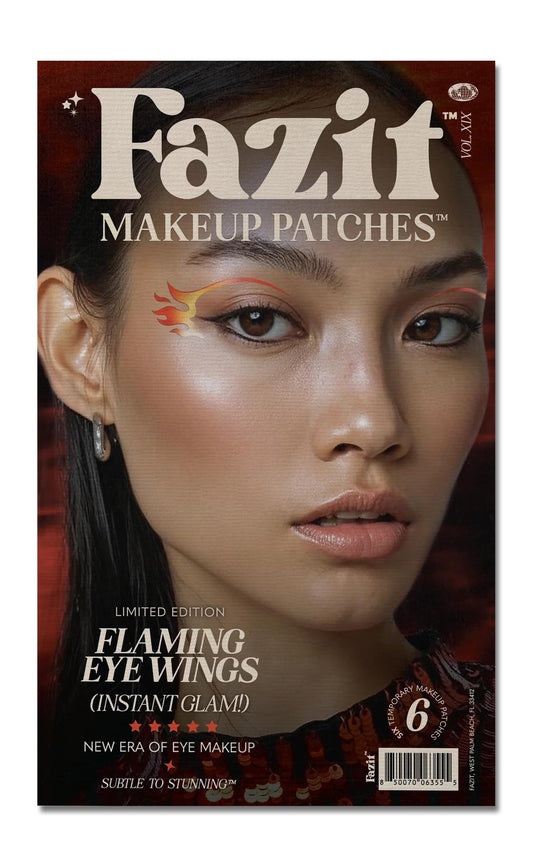Fazit Makeup Patches - Halloween Flaming Eye Speckles - Glow Up Make-Up Patches - Cute Glitter Makeup Accessories for Women - Cosmetic Glitter Beauty & Personal Care Fazit