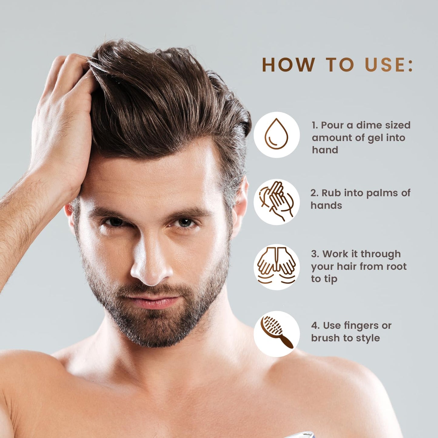 Max Green Alchemy MGA Vegan Sculpting Hair Gel Tube - Extreme Styling Hair Gel for Women & Men | Organic Formula of Styling Products Provide Strong