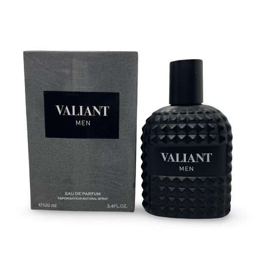 United Scents VALIANT MEN Eau de Parfum, Black Studded Bottle, Citrus Floral Fragrance, 3.4 Fl Oz Beauty & Personal Care United Scents