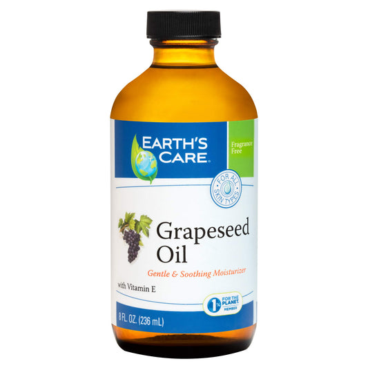 Earth’s Care Grapeseed Oil - Natural Expeller Pressed Grapeseed Oil for Skin and Hair - Lightweight Body Oil for Dry Skin 8 FL. OZ. Beauty & Personal Care Earth's Care
