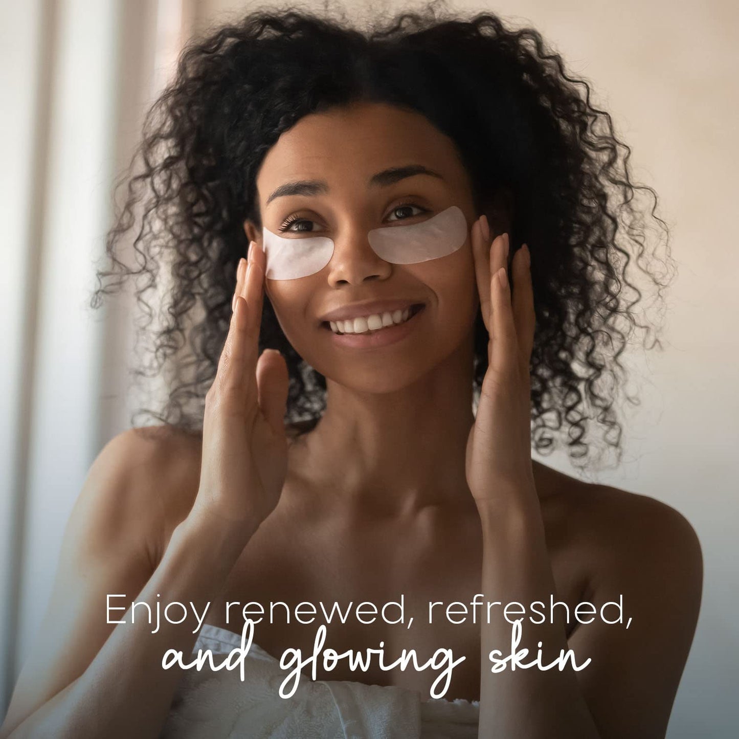 Skin Aesthetics Hyaluronic & Collagen Under Eye Patches - Reduces Puffiness, Eye Bags & Wrinkles, Ultra Hydrating - Dermatologist Tested Korean