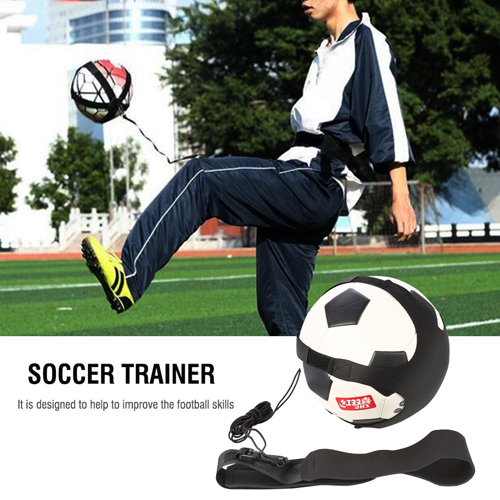 Soccer Kick Back Trainer,Children Soccer Kick Trainer Skills Practice Exercises Training Waist Belt Hands Soccer Kick Trainer Soccer Nets…