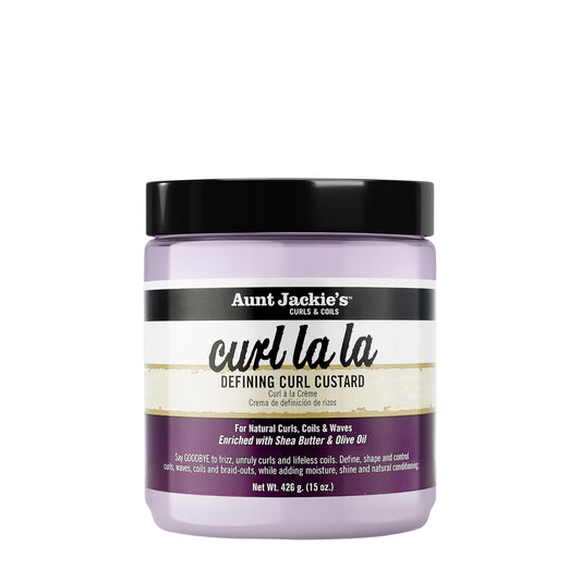 Aunt Jackie's Curl La La, Lightweight Curl Defining Custard, Enriched with Shea Butter & Olive Oil, Basic, 15 Ounce