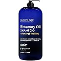 Majestic Pure Rosemary Oil Shampoo for Hair Growth - Volumizing & Nourishing Shampoo - with Vitamin E & Argan Oil - Sulfate Free, for Men & Women - 16