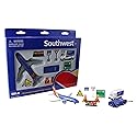 Daron Southwest Airlines Airport Playset with Die-Cast Metal Model Airplane with Plastic Parts, Cars and Transportation Toys for Kids Ages 3+