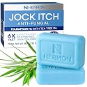 Hermon Jock Itch Antifungal Soap: Antifungal Bar with Tea Tree Oil Soothing Care & Relief of Itching, Burning & Scaling from Jock Itch, Athlete’s Foot Beauty & Personal Care Hermon