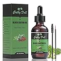 Jamaican Black Castor Oil Organic Cold Pressed Castor Oil For Hair 100% Pure Natural Castor Oil For Eyelashes Eyebrows (2 oz)
