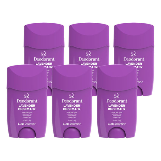 Lux Collection Deodorant for All Skin Types - Fresh Scent Aluminum Free Deodorant for Skin, Paraben Free & Cruelty Free (1.76oz 6 Pack, Lavender Beauty and Personal Care Lux Collection