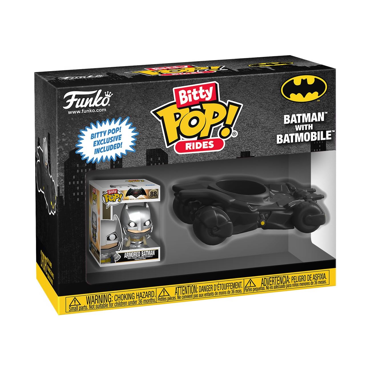 Funko Pop! Bitty Ride: DC - Batman with Bat Mobile