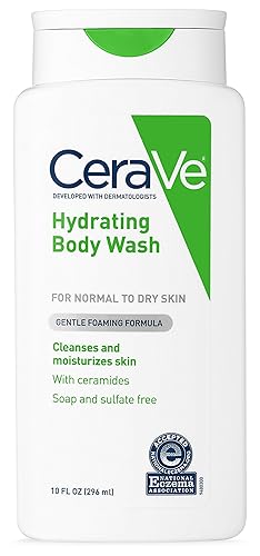 CeraVe Body Wash for Dry Skin | 10 Ounce | Moisturizing Body Wash with Hyaluronic Acid | Sulfate & Fragrance Free