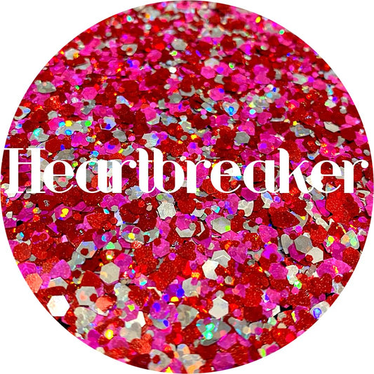 Pink Red Valentine's Polyester Glitter | Craft Glitter | Glitter for Arts & Crafts | Tumblers | Cosmetics | Nails | Epoxy Resin Art | Slime | DIY | Beauty & Personal Care Glitter Heart Co.