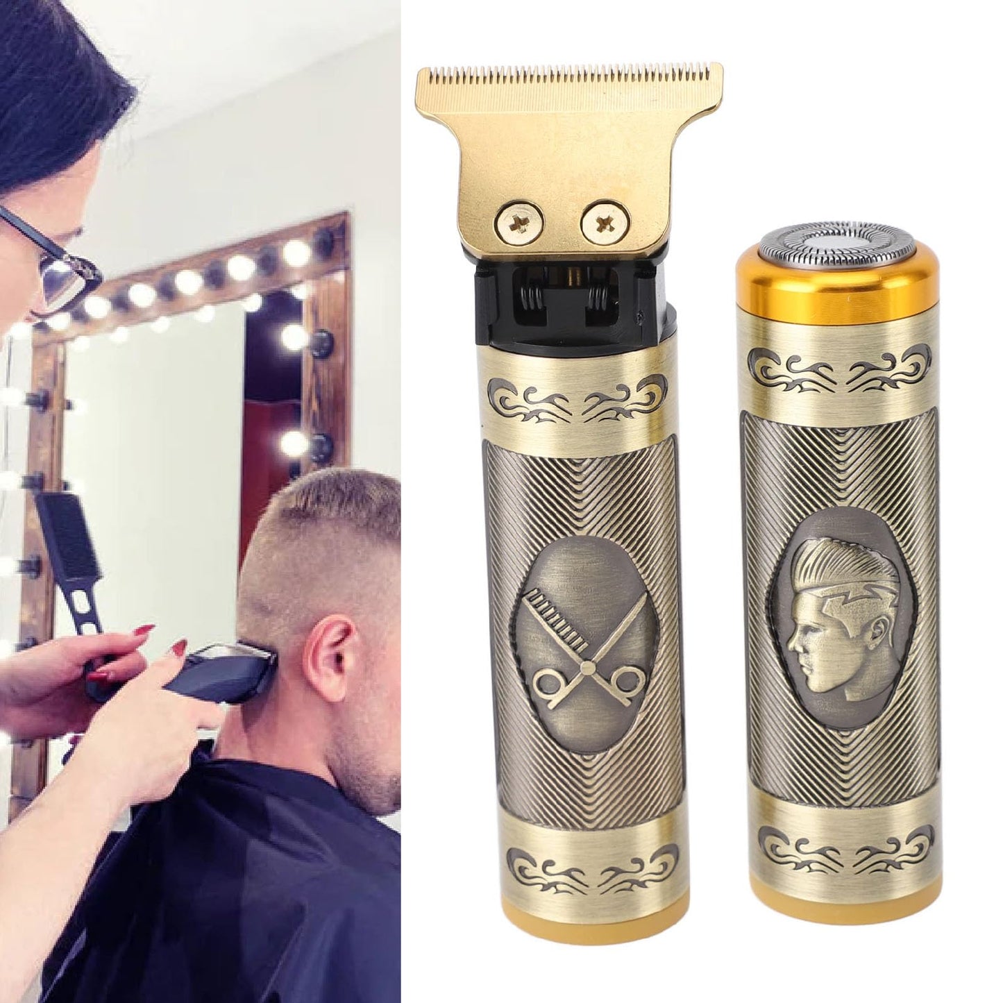 YUYTE 3 in 1 Hair Clipper Kit, Styling, Cutting, Trimming for Modern Men, ABS Alloy, Lightweight Design, Portable Travel Beauty and Personal Care YUYTE