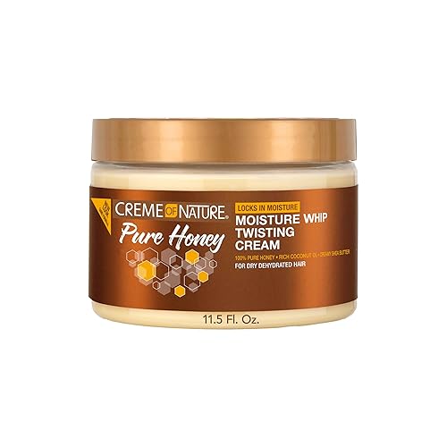 Creme of Nature Pure Honey Define Moisture Whip Twisting Cream, Defines & Elongates Curls, Long-Lasting Hold Without Crunch, Hair Care Gift for Her