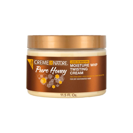 Creme of Nature Pure Honey Define Moisture Whip Twisting Cream, Defines & Elongates Curls, Long-Lasting Hold Without Crunch, Hair Care Gift for Her