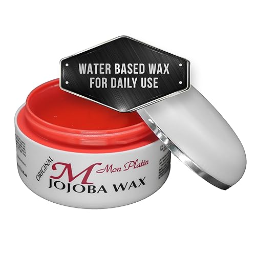 Mon Platin Professional Hair Wax - 150 ml Moisturizing Grooming Wax for Men's Wet and Shiny Look Styling with Jojoba Oil Essence and Pure Water