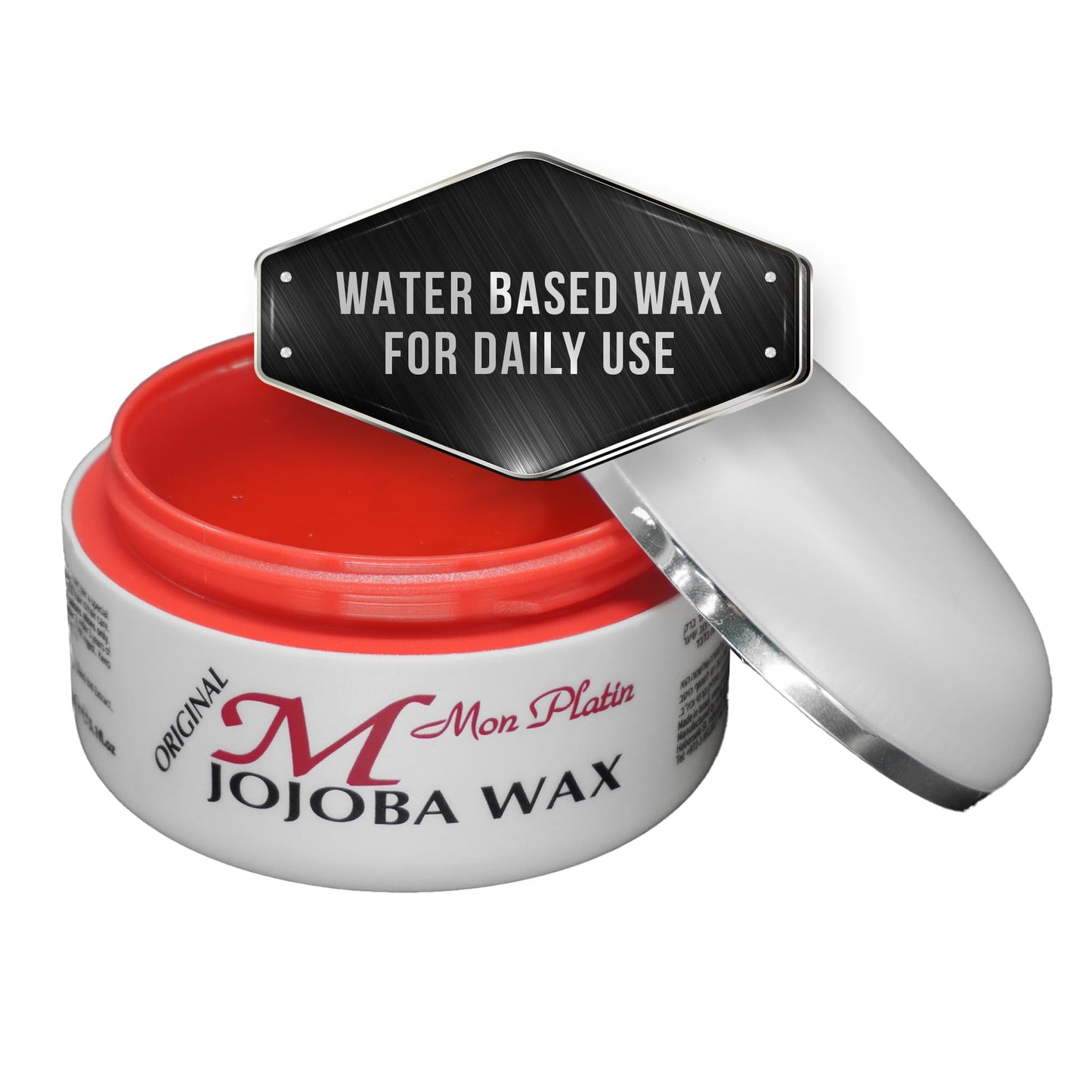 Mon Platin Professional Hair Wax - 150 ml Moisturizing Grooming Wax for Men's Wet and Shiny Look Styling with Jojoba Oil Essence and Pure Water