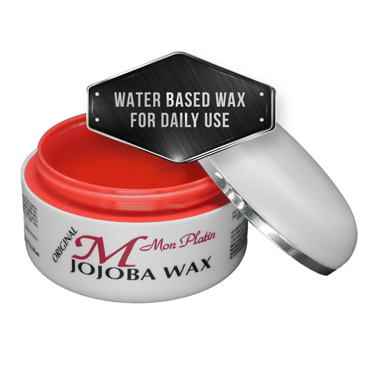 Mon Platin Professional Hair Wax - 150 ml Moisturizing Grooming Wax for Men's Wet and Shiny Look Styling with Jojoba Oil Essence and Pure Water