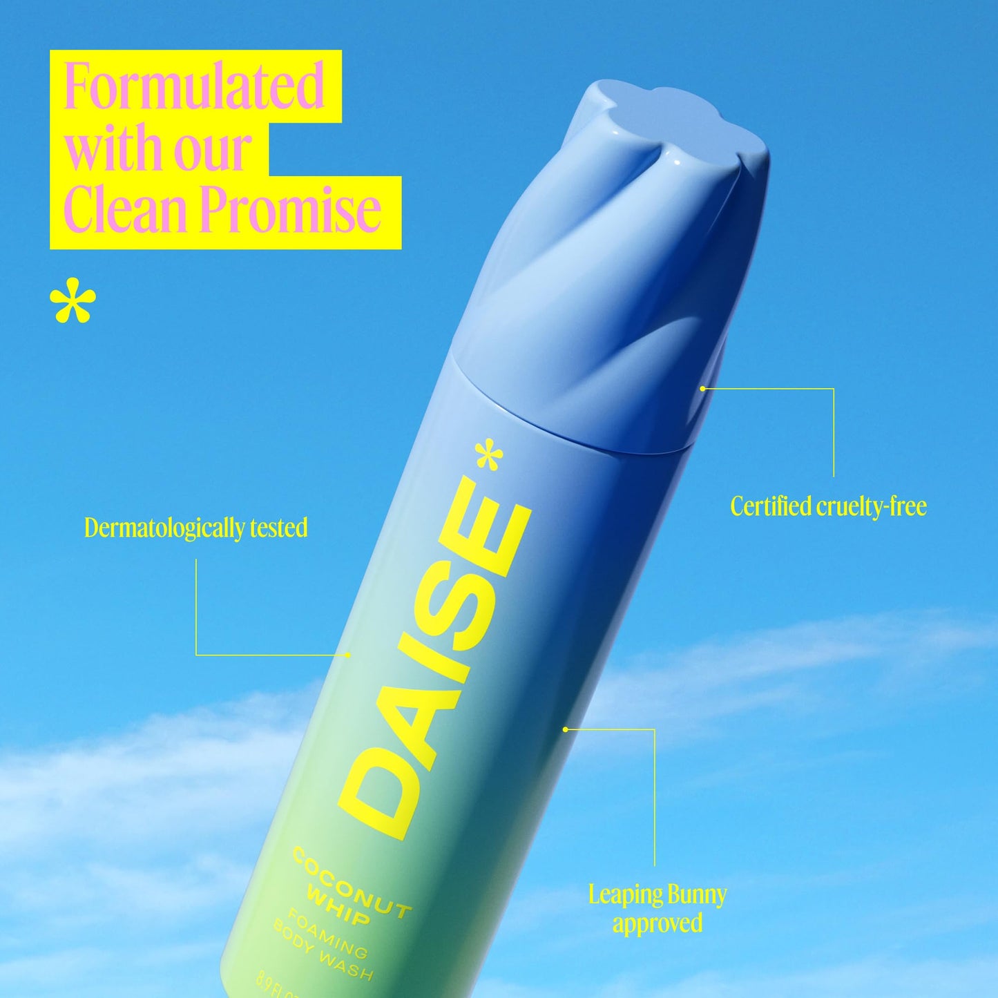 Daise Coconut Foaming Body Wash - 8.8oz