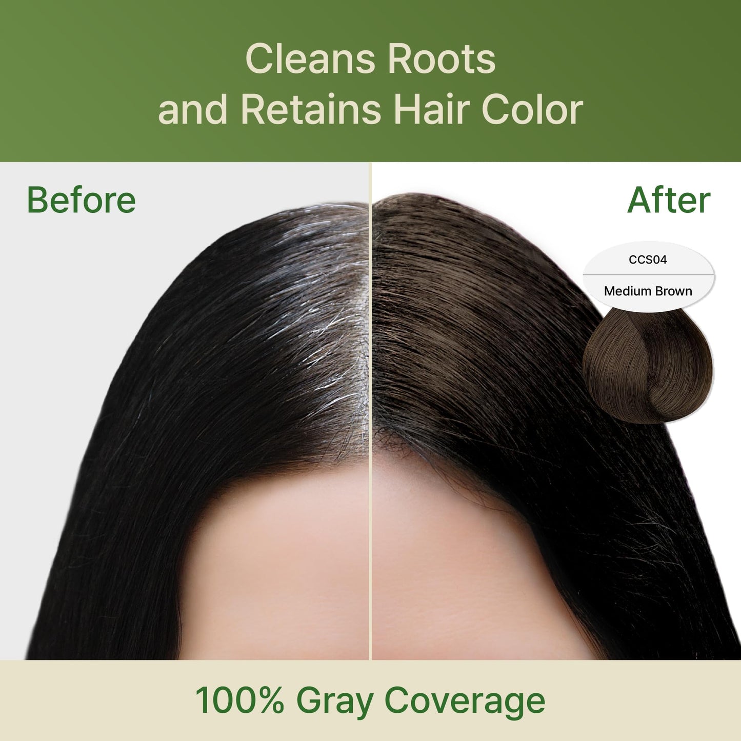 Red by Kiss Color Change Shampoo - Permanent Hair Color with 100% Gray Coverage, Quick 7-10 Minute Formula, No Tools Needed, Herbal Extracts, Includes