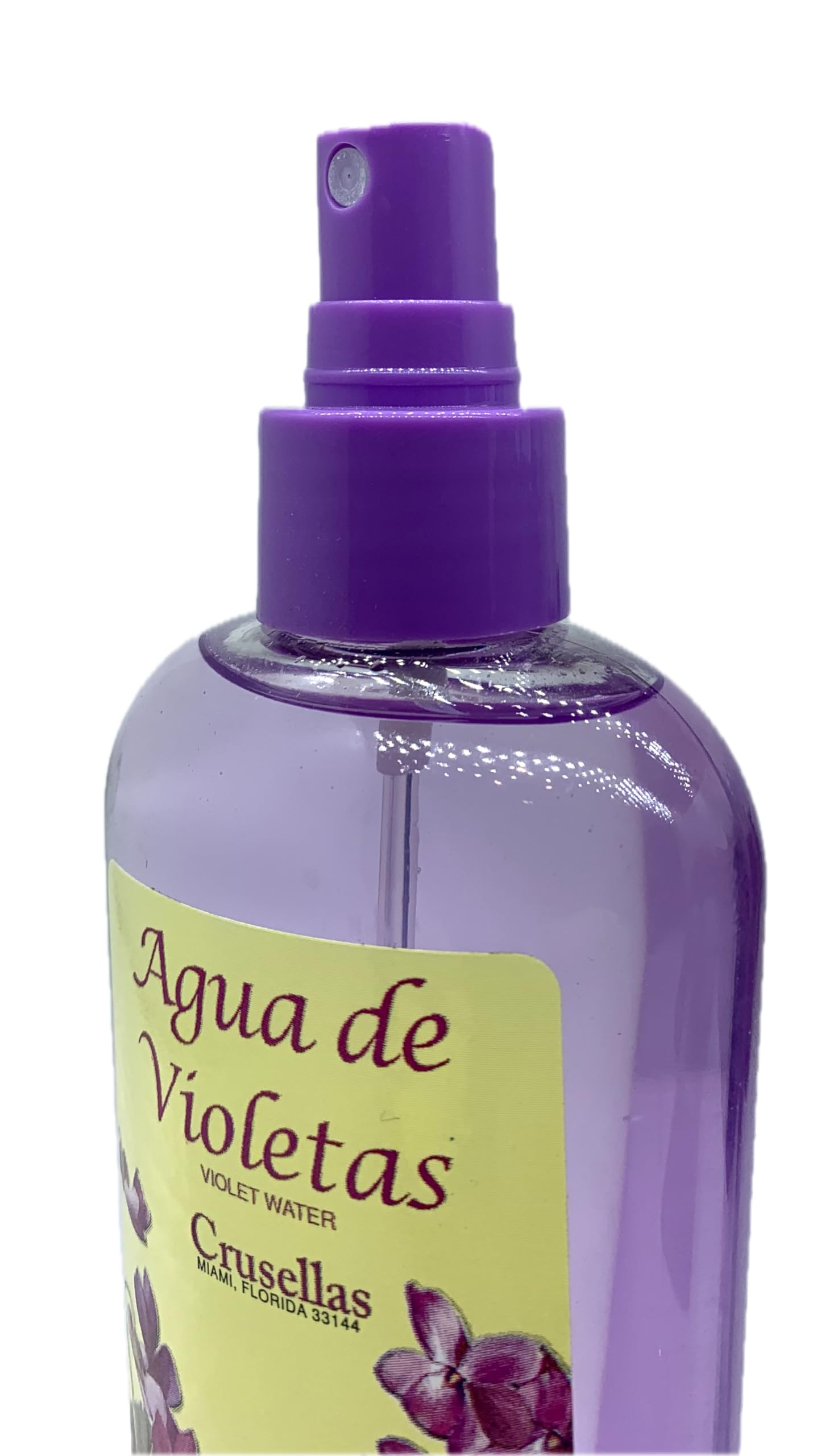 Crusellas Agua de Violetas (Violet Water) Pump Spray 8 Fl. Oz.