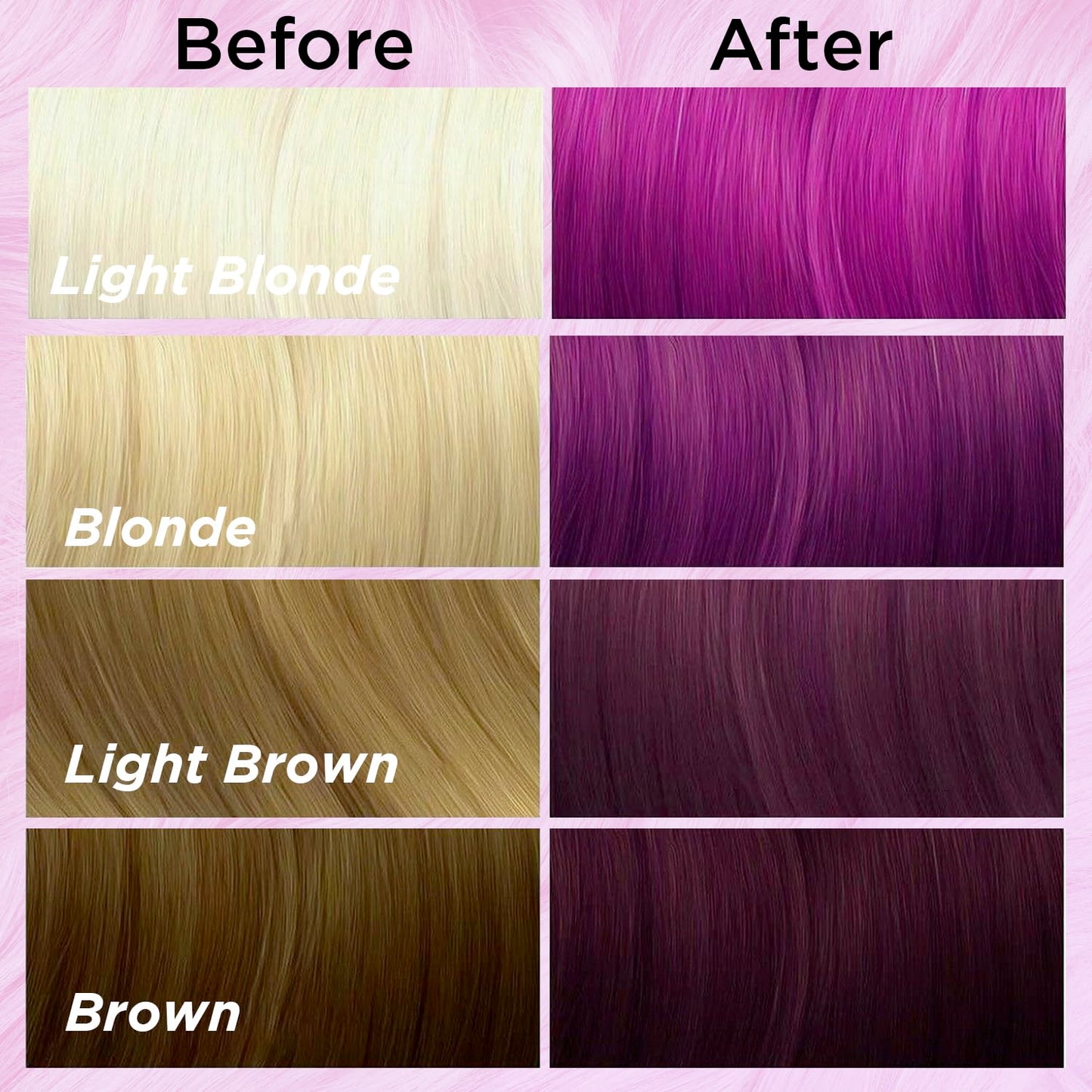 MOEHAIR Semi-Permanent Hair Color | Magenta Hair Dye 8 Oz | Voodoo Highest Love Magenta Hair Color | Temporary Hair Dye for Dark Hair | No Ammonia