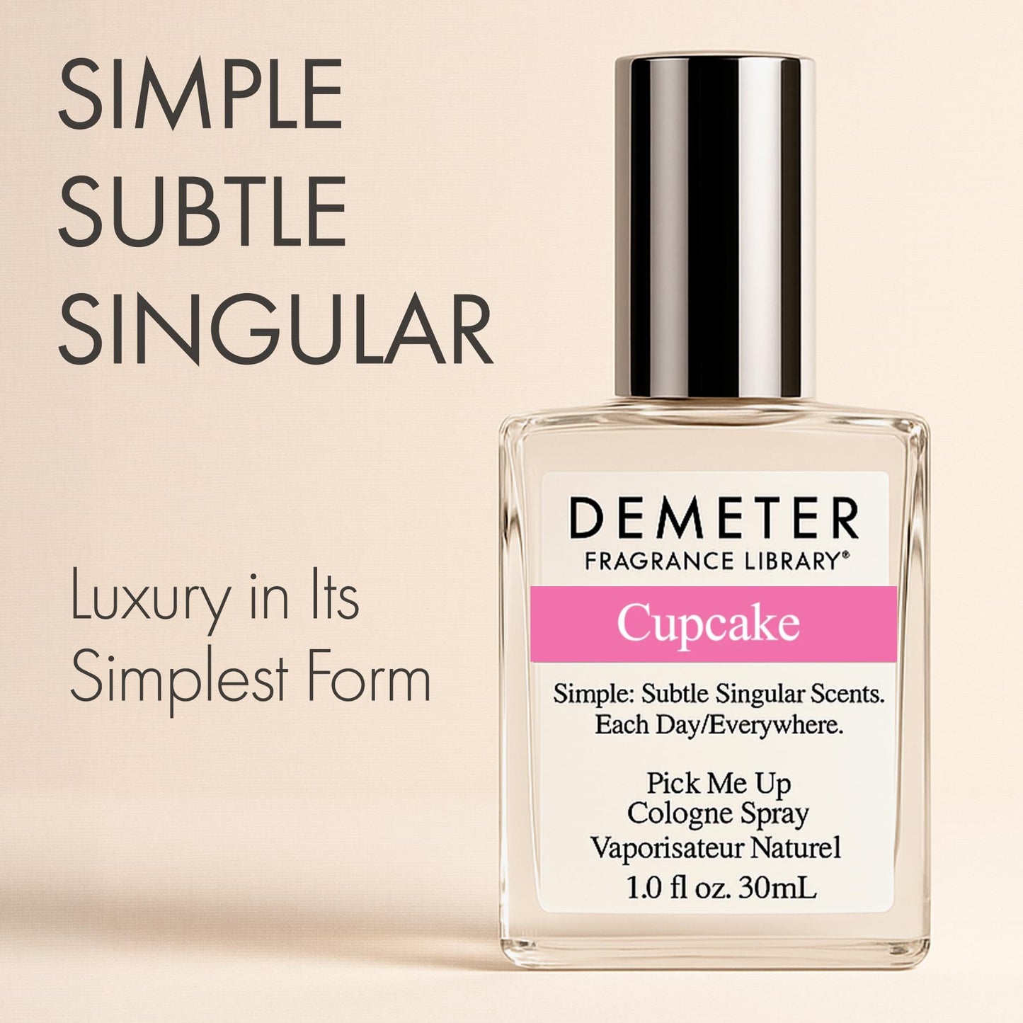 DEMETER Natural Perfume Spray Cologne for Women, Cupcake, 1 oz
